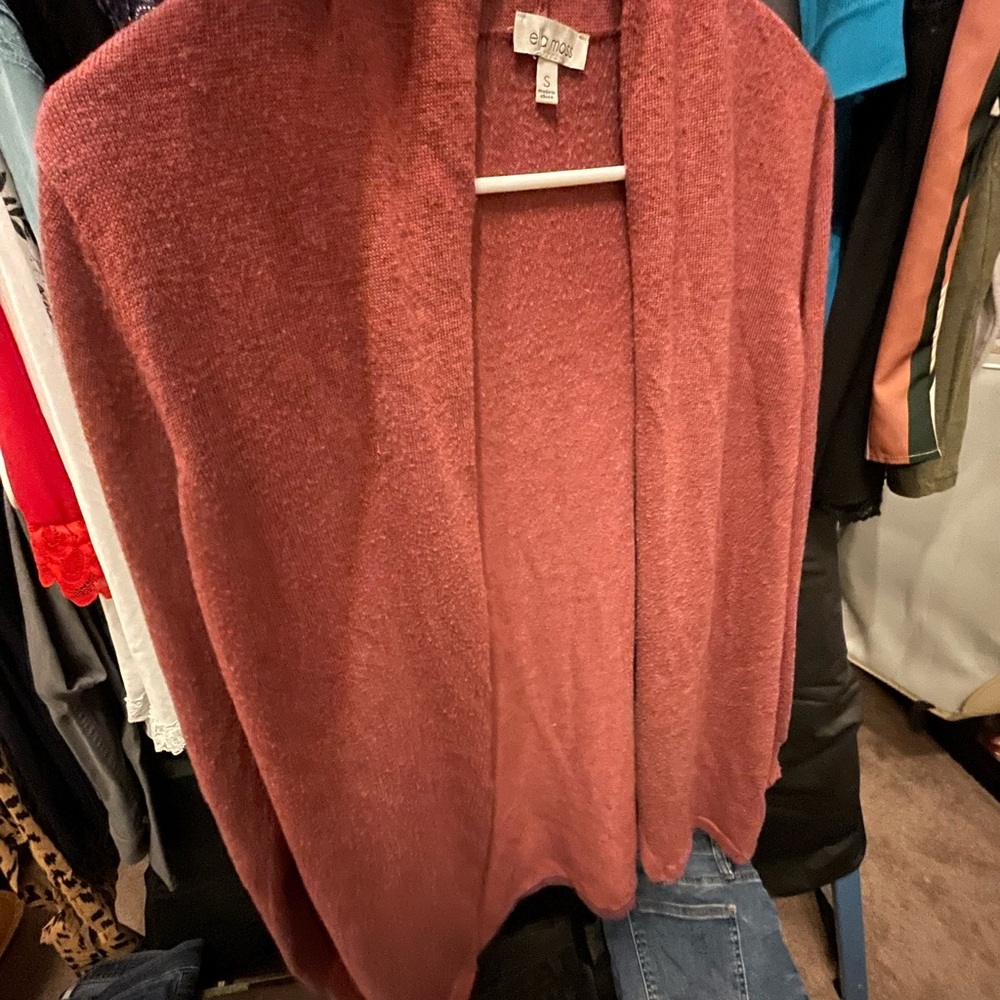 Ella Moss Women's Cardigan in burnt Red - Picture 4 of 4